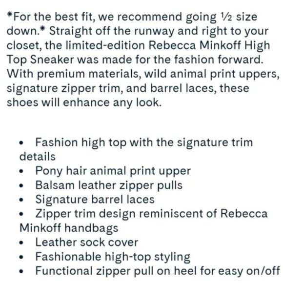 NEW! Sperry x Rebecca Minkoff Leopard Print High Top Sneakers - Size 6 👠 - Picture 10 of 13